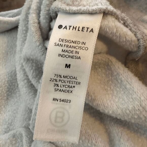 Athleta‎ Womens Studio To Street Balance Pullover Sweatshirt Gray White Medium - Picture 4 of 9